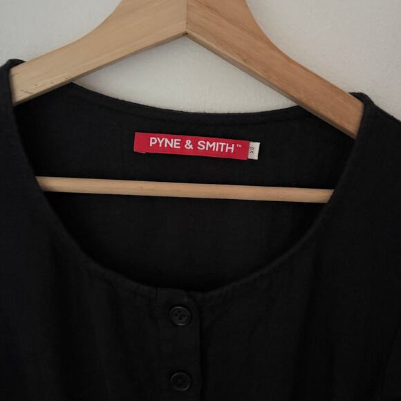 Pyne & Smith Linen No 12 Button Midi Dress XS - Picture 4 of 7